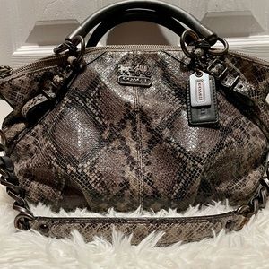 Coach Madison Sophia Python satchel